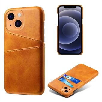 KSQ Læder Hardcover til iPhone 13 Mini m / kortholdere - Orange