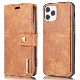 DG.MING Split Leather Lommebok Design Avtakbart 2-i-1 telefondeksel for iPhone 13 mini 5,4 tommer