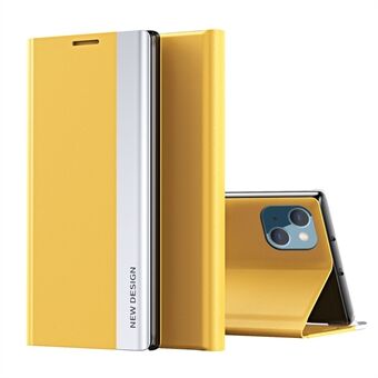 Kraftig magnetskinn med PC Inner Folio Flip Plated Stand for iPhone 13 mini 5,4 tommer