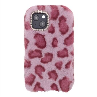 Fluffy Leopard Soft TPU telefonbakdeksel Shell for iPhone 13 mini 5,4 tommer