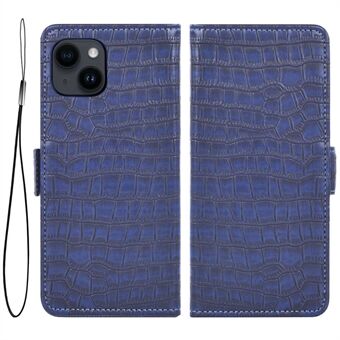 Mobiltelefondeksel med magnetisk lukking for iPhone 13 mini 5,4 tommer, telefonveske i PU-skinn Crocodile Texture Flip Stand