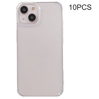 10 stk for iPhone 13 mini Ultratynn TPU-deksel 0,8 mm vannmerkefri forsterkede hjørner Klart telefondeksel