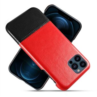 KSQ PU-skinnbelagt tofarget skjøtedeksel til PC-telefondeksel for iPhone 13 Pro Max 6,7 tommer
