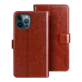 IDEWEI Crazy Horse Texture Folio Flip Leather Protective Phone Case Shell for iPhone 13 Pro Max 6,7 tommer