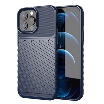 Thunder Series Twill Texture TPU Thicken Cell Phone Bakdeksel til iPhone 13 Pro Max 6,7 tommer