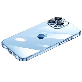 SULADA JINGJIA-serien for iPhone 13 Pro Max 6,7 tommers galvanisering hardt PC Anti-drop telefondeksel med linsebeskytter i herdet glass