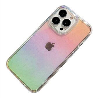 For iPhone 13 Pro Max 6,7 tommer galvanisering Glitter Gradient Støtsikker telefonveske PC+TPU Anti- Scratch telefon bakdeksel