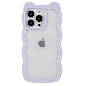 For iPhone 13 Pro Max 6,7 tommer Cute Bear Ear Decor Avtakbar 2-i-1 PC+TPU-telefondeksel Smarttelefondeksel