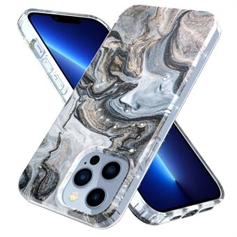 For iPhone 13 Pro Max 6,7 tommer GW18 IMD marmormønster PC+TPU-deksel Beskyttende telefondeksel