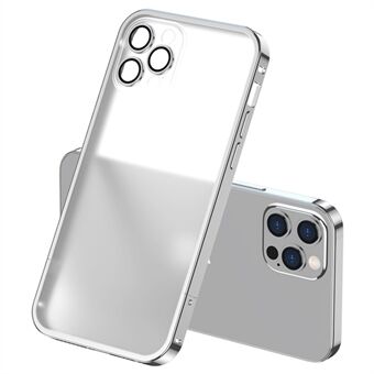 For iPhone 13 Pro Max 6,7 tommers Hybrid Translucent Case Metall Bumper Matt PC-bakdeksel Innebygd kameralinsebeskytter
