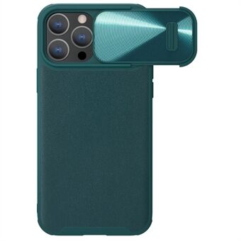 NILLKIN For iPhone 13 Pro Max 6,7 tommers PU-skinnbelagt PC + TPU-deksel Skyve kameradeksel Anti-slipp telefonskallbeskytter