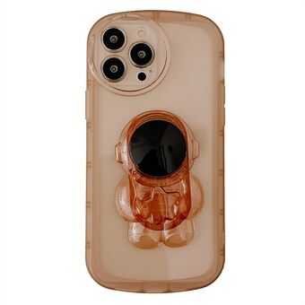 For iPhone 13 Pro Max 6,7 tommer Candy Color TPU-telefon Fallsikkert deksel Astronaut Kickstand Design Beskyttelsesveske