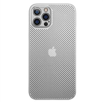 For iPhone 13 Pro Max 6,7 tommer ultratynt pustende hult hull varmeavledningsnett bakdeksel PP telefonveske