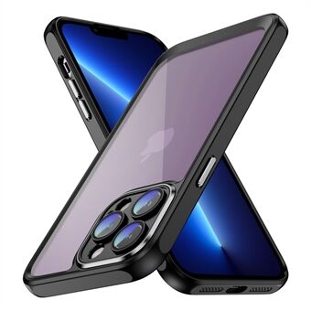 For iPhone 13 Pro Max Klart telefondeksel Akryl+TPU Hybrid Støtsikkert deksel med kameralinsebeskytter