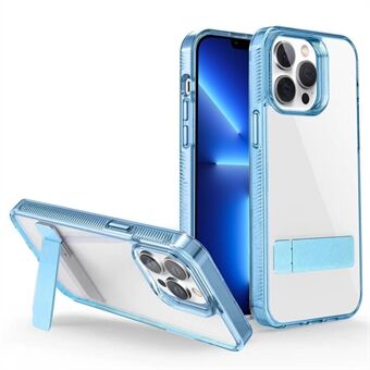 Style G for iPhone 13 Pro Max TPU + akryl gjennomsiktig telefonveske Kickstand beskyttelsesdeksel