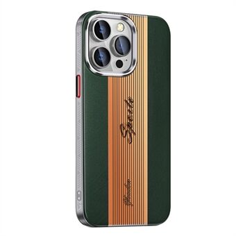For iPhone 13 Pro Max PU-skinnbelagt TPU-deksel Shell Laser Gradient Design Mobiltelefonveske