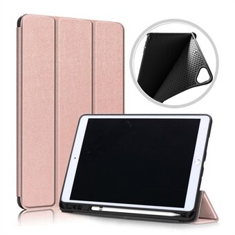 Tri-fold Stand Smart Tablet Case med Stylus Pen Slot for iPad 10.2 (2021) / (2020) / (2019)