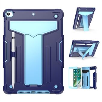 T-formet Kickstand Design Anti-fall Støtsikker PC + Silikon Tablet Case Protector for iPad 10.2 (2021)