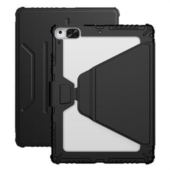 NILLKIN Pro Leather Drop-proof Tablet Case for iPad 10.2 (2021) / (2019) / (2020) , avtakbart nettbrettetui 360-graders roterende Stand