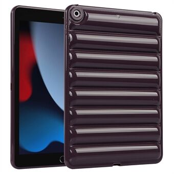 For iPad 10.2 (2021) / (2019) / (2020) Candy Color Nettbrett Beskyttelsesveske Dunjakke Tekstur Mykt TPU-deksel