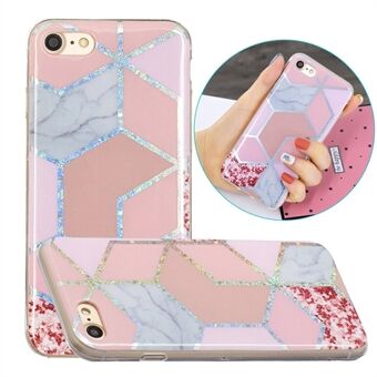 Marble Pattern Printing IMD Design TPU Phone Shell Cover for iPhone SE (2020)/SE (2022)/iPhone 8/iPhone 7 4.7 inch