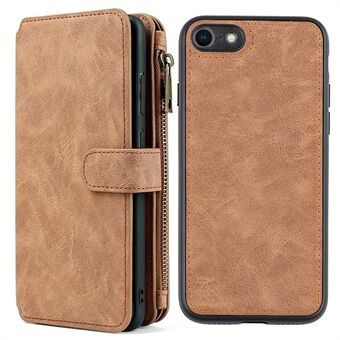 MEGSHI for iPhone 7 4.7 inch/8 4.7 inch/SE (2020)/SE (2022) Multi-Function Detachable 2-in-1 Leather Case Wallet Stand Phone Accessory