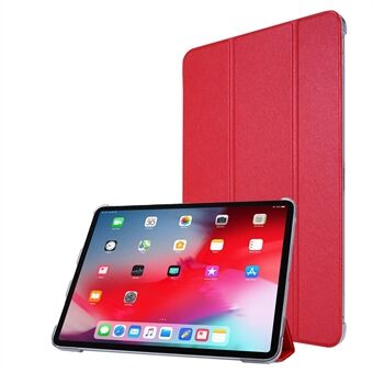 Silk Texture Tri-fold Stand PU Leather Flip Tablet Case for iPad Air (2020)/Air (2022) / Pro 11-inch (2020) / (2018)