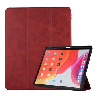 For iPad Pro 11-tommers (2021) / (2020) / (2018) / iPad Air (2020) / (2022) Texture PU Leather Pen Slot Case Trifold Stand Auto Wake / Sleep Tablet Shell Cover
