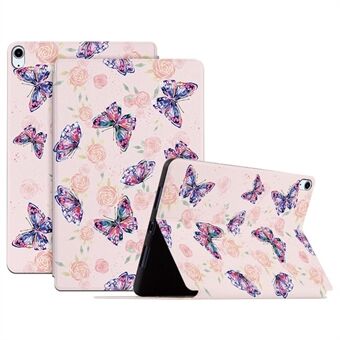 For iPad Air (2020) / Air (2022) Anti-drop Folio Flip Cover Butterfly-trykt beskyttende nettbrettetui med Stand