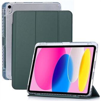 For iPad Air (2020) / (2022) Trifold Stand nettbrettetui PU-skinn Auto Sleep / Wake-beskyttelsesdeksel med liten låsespenne