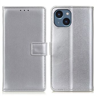 For iPhone 14 6,1 tommers lommebok telefonveske PU Stand funksjon Magnetisk folio Flip Folding Cover