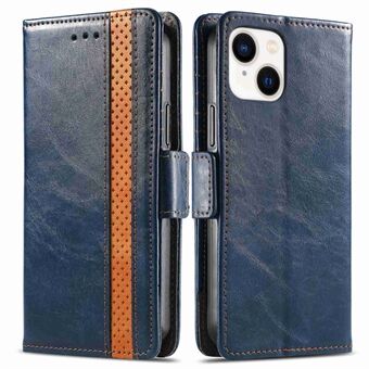 CASENEO 002-serien for iPhone 14 6,1 tommers Stand lommebok lær telefonveske Business Style skjøting RFID-blokkerende beskyttelsesdeksel