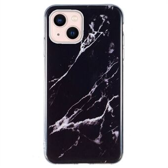 IMD Marble Pattern TPU-deksel for iPhone 14 6,1 tommer, slitesterk godt beskyttet mobiltelefondeksel