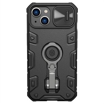NILLKIN for iPhone 14 CamShield Armor Pro Magnetisk telefonveske Ring Bakdeksel Stativ med glidende kameradeksel