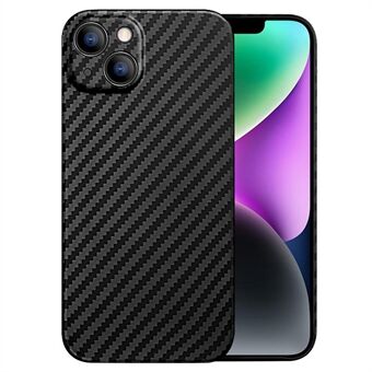 X-LEVEL Nano Kevlar Series Carbon Fiber Telefonveske for iPhone 14, Aramid Fiber Ultra Slim deksel kompatibel med MagSafe