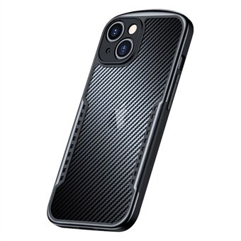 XUNDD For iPhone 14 Anti-dråpe TPU telefonveske Carbon Fiber Texture Protective Cell Phone Cover