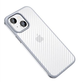 SULADA for iPhone 14 Carbon Fiber Texture Drop-proof telefondeksel med metallramme mobiltelefondeksel