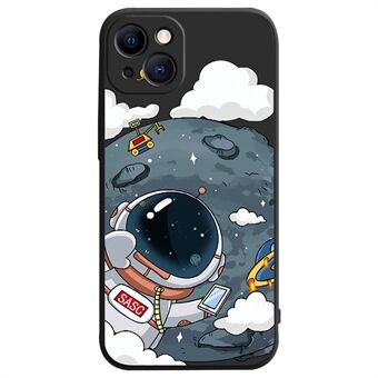 Astronaut Pattern Printing Telefonveske for iPhone 14 Drop-proof TPU Smartphone Cover Protector