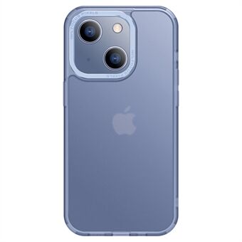 X-LEVEL matt telefondeksel for iPhone 14, TPU+PC Airbag Anti-dråpedeksel med metalllinseramme