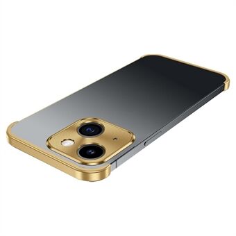 For iPhone 14 Aluminiumslegering Glass Lens Guard Rammeløs Bumper Mobiltelefondeksel