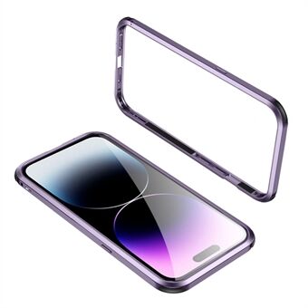 Le-Lock Series Anti-Drop Bumper Deksel for iPhone 14 Pro Metal Slim Frame Deksel Støtsikkert beskyttelsesdeksel uten rygg