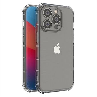For iPhone 14 Pro 6,1 tommers Anti-fall gjennomsiktig telefonveske Luftpute Hjørne Myk TPU beskyttende bakdeksel