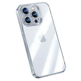 BENKS Krystallklart telefondeksel for iPhone 14 Pro beskyttelsesdeksel Anti-Fall Myk TPU + Bakside av glass