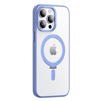 Magnetisk telefondeksel for iPhone 14 Pro kompatibel med Magsafe, galvanisering av kamerarammedesign PC+TPU støtsikkert støttedeksel