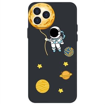 Cartoon Astronaut Planet Pattern Case for iPhone 14 Pro, fallsikkert fleksibelt TPU-bakdeksel
