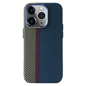 DGKAMEI For iPhone 14 Pro kompatibel med MagSafe Color Splicing Carbon Fiber Texture Telefonveske Ultratynt deksel