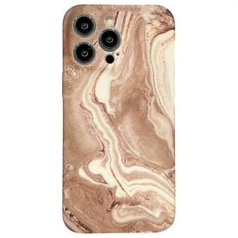 For iPhone 14 Pro IMD telefondeksel med marmormønster Scratch, mykt TPU-bakdeksel