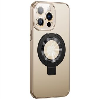 Kickstand-deksel for iPhone 14 Pro kompatibel med MagSafe LOGO View Cutout 2,0 mm Tykk PC+TPU-telefondeksel