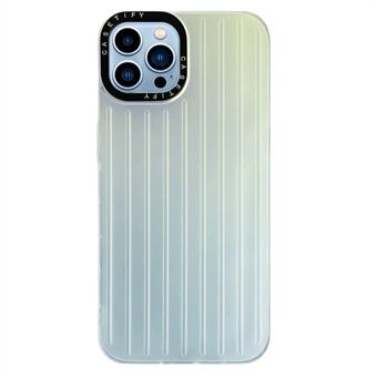 For iPhone 14 Pro Matte PC Hard Phone Veske Koffert Form Laser Gradient Støtsikkert deksel
