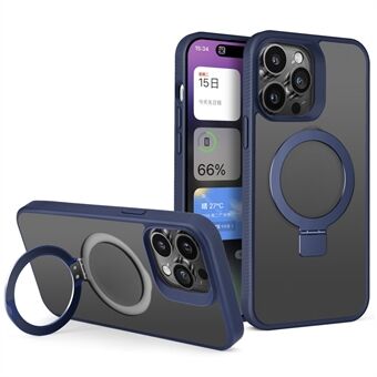 Style G for iPhone 14 Pro Skin-touch Matt TPU+PC-telefondeksel kompatibel med MagSafe Kickstand-deksel